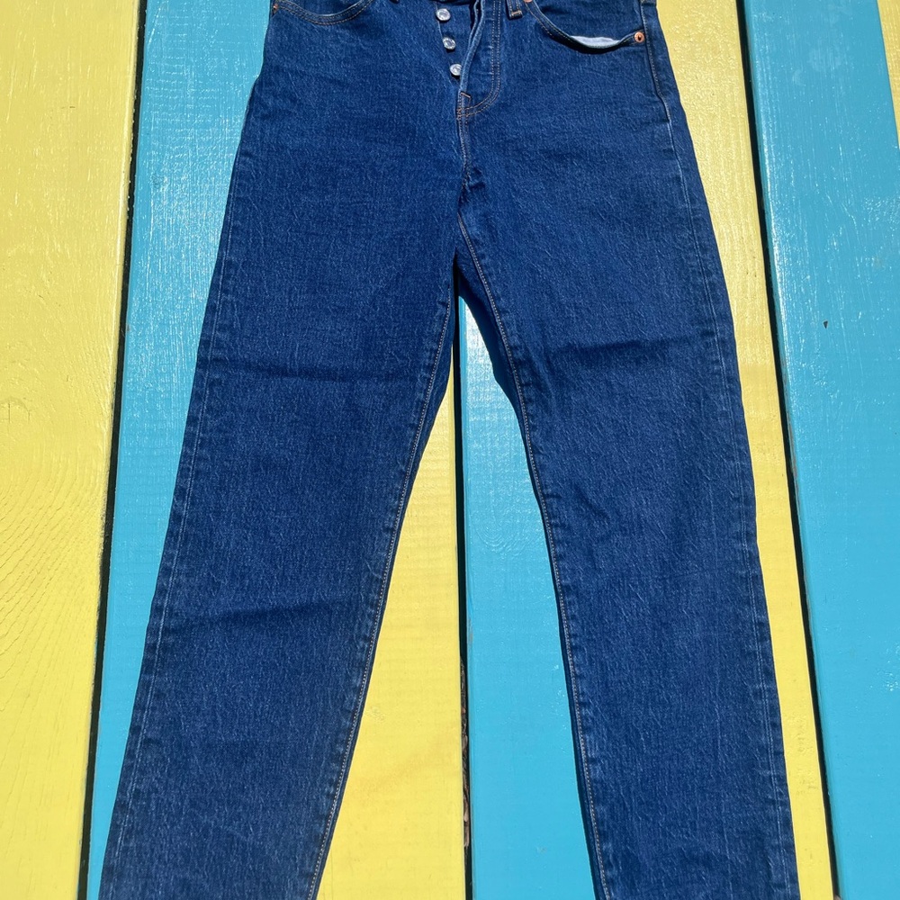 Levi's Classic Straight Leg Jeans in Dark Blue